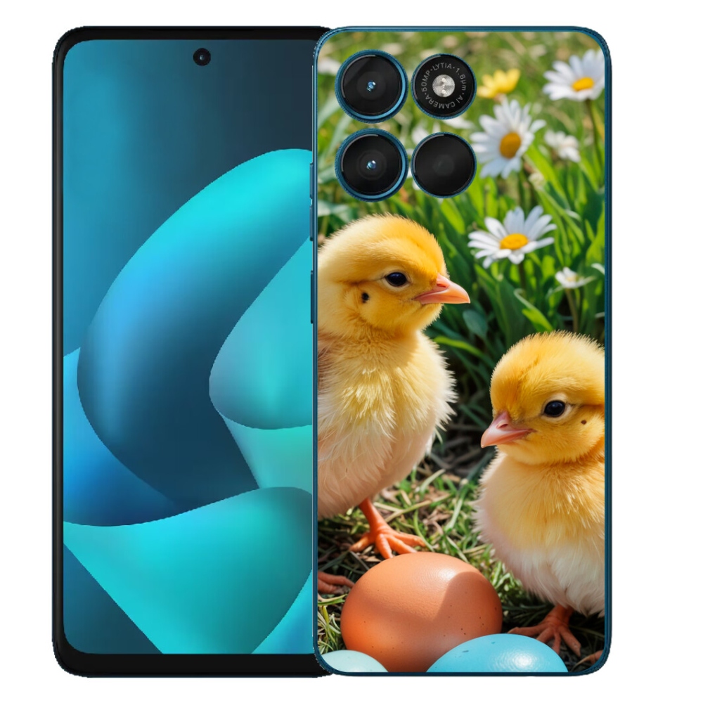 Gélový obal mmCase na Motorola Moto G57 Power – kuriatka