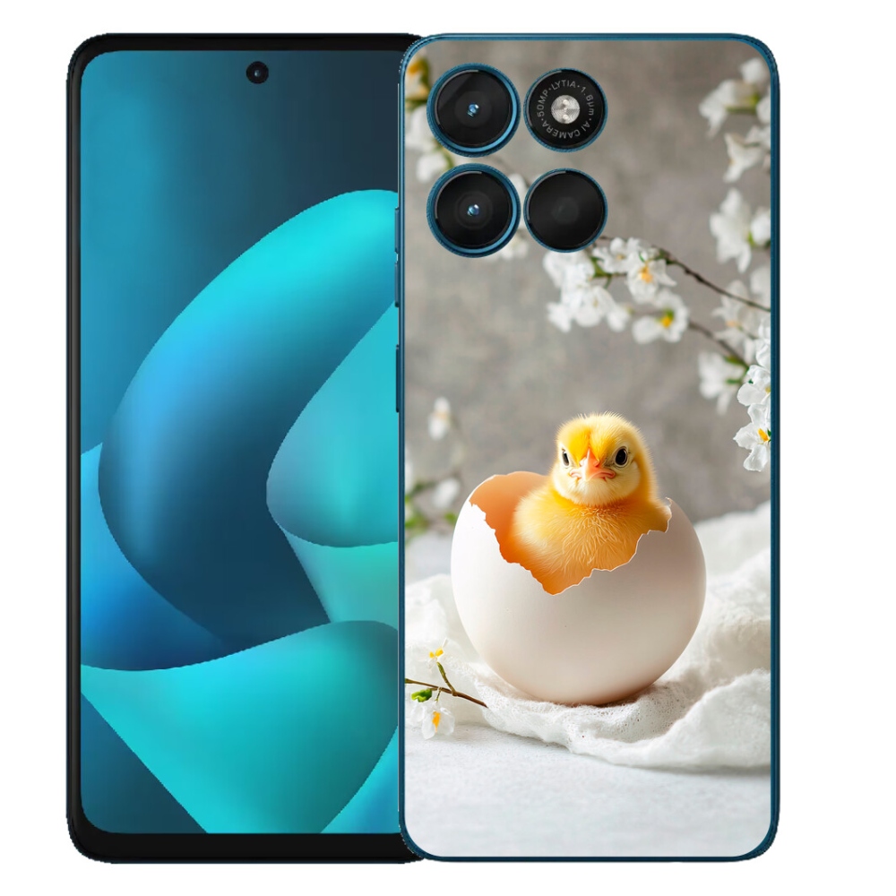Gélový obal mmCase na Motorola Moto G57 Power – kuriatko