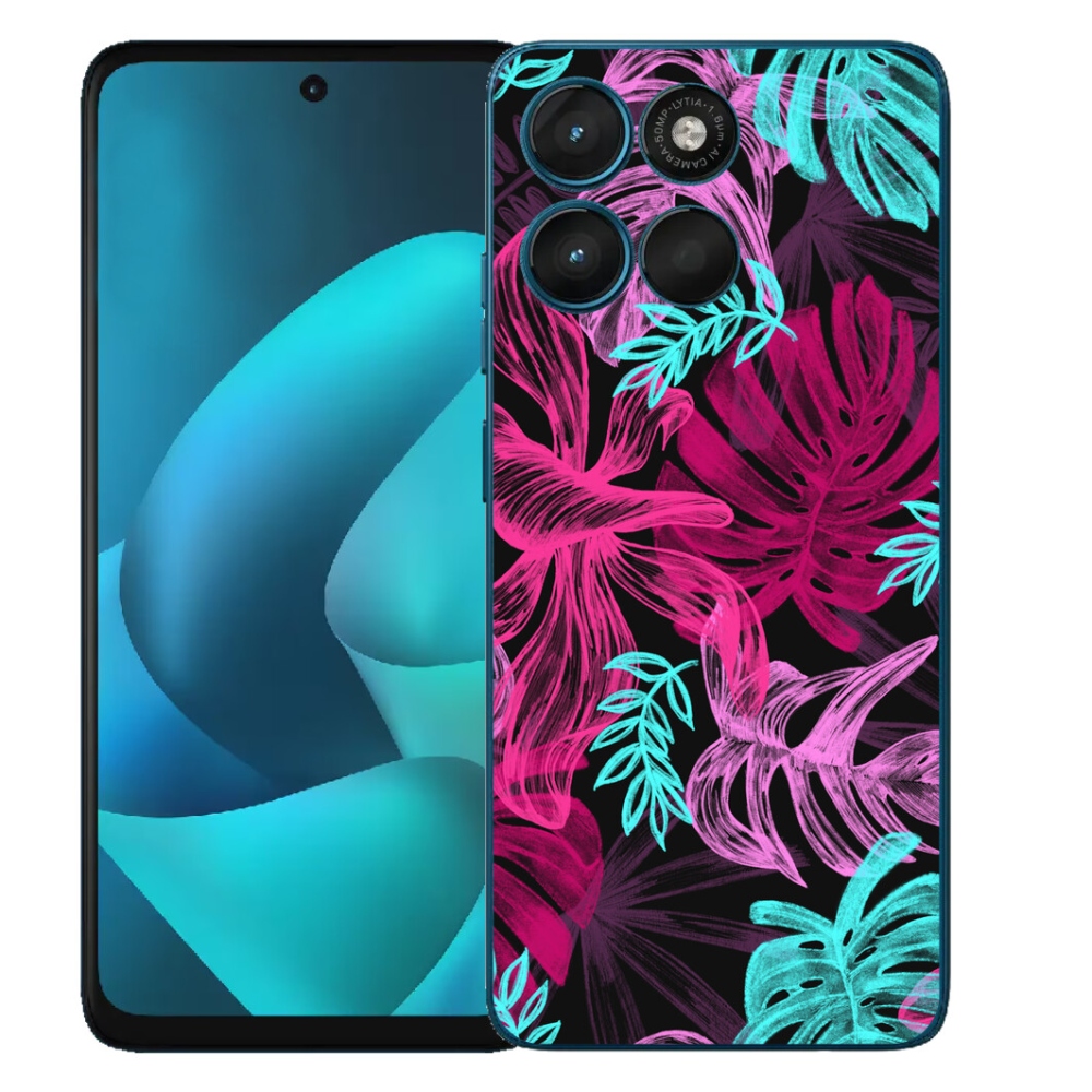 Gélový obal mmCase pre Motorola Moto G57 Power – kvety 1