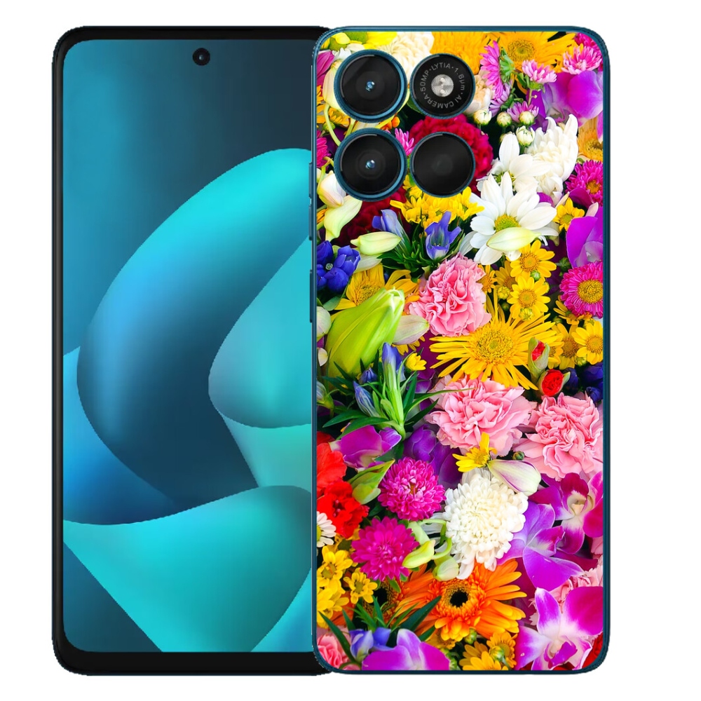 Gélový obal mmCase pre Motorola Moto G57 Power – kvety 12