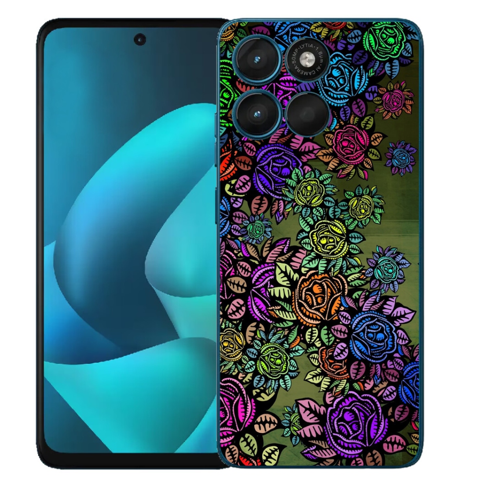 Gélový obal mmCase pre Motorola Moto G57 Power – kvety 6