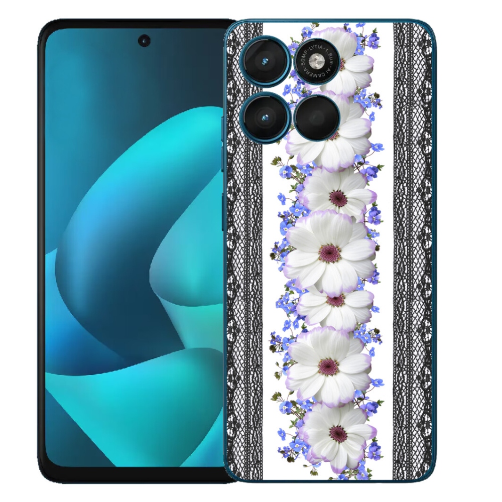 Gélový obal mmCase pre Motorola Moto G57 Power – kvety 8