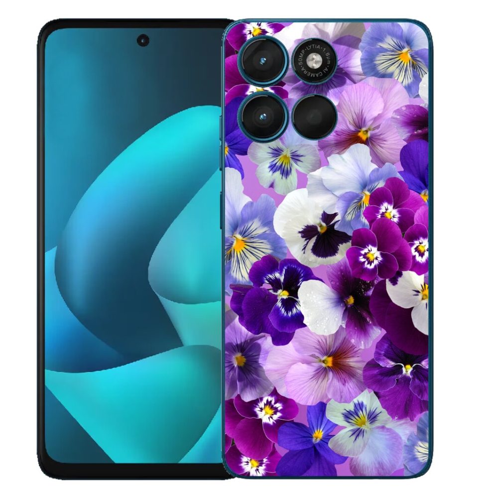 Gélový obal mmCase pre Motorola Moto G57 Power – kvety 9