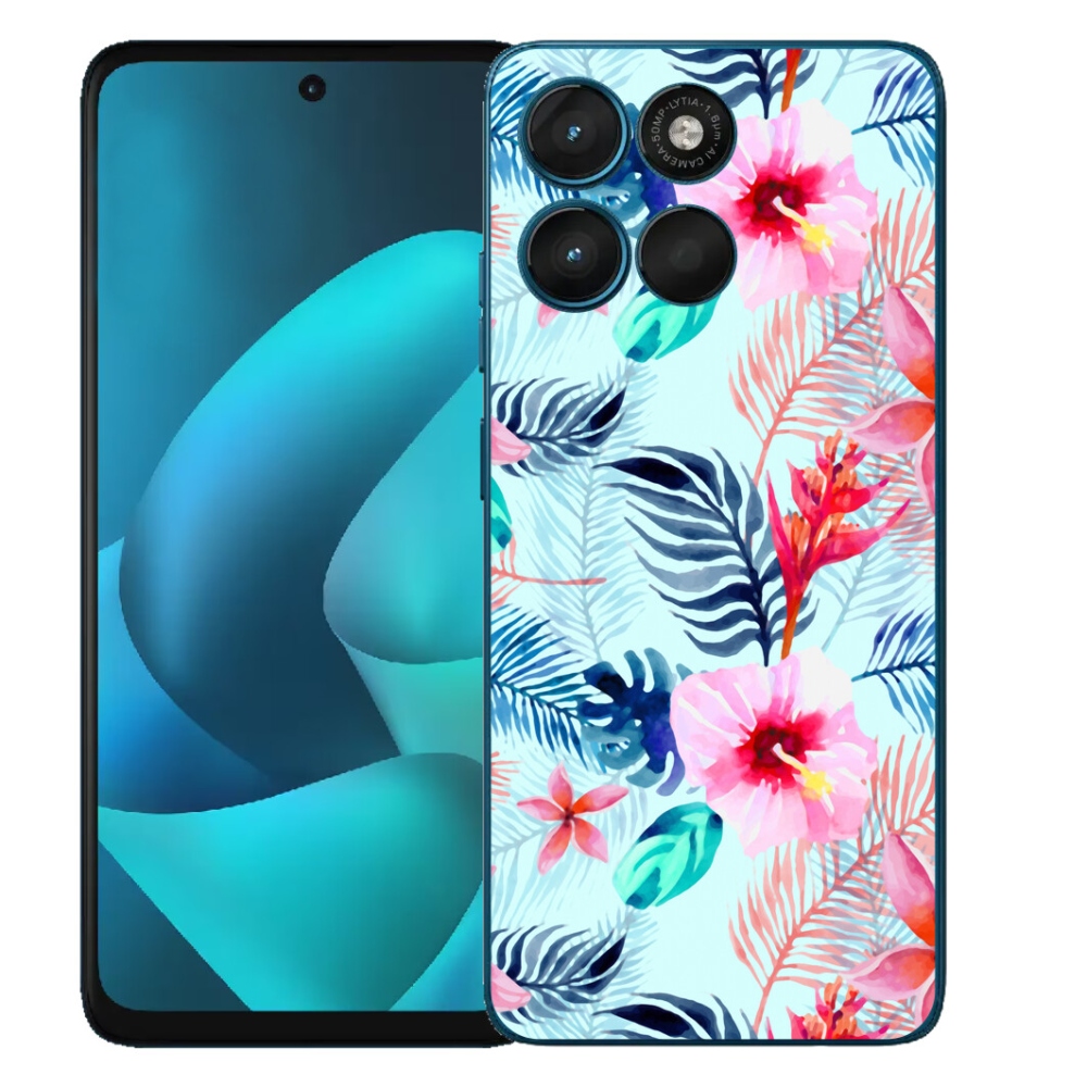 Gélový obal mmCase pre Motorola Moto G57 Power – kvety