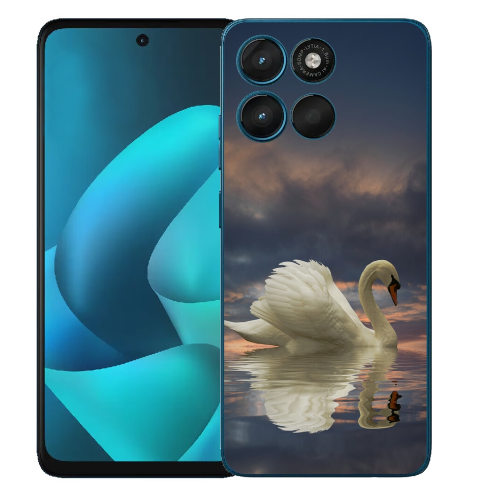 Gélový obal mmCase pre Motorola Moto G57 Power – labuť