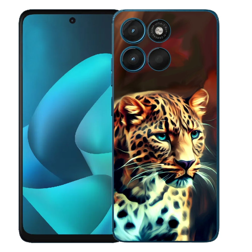 Gélový obal mmCase pre Motorola Moto G57 Power – leopardí vzor