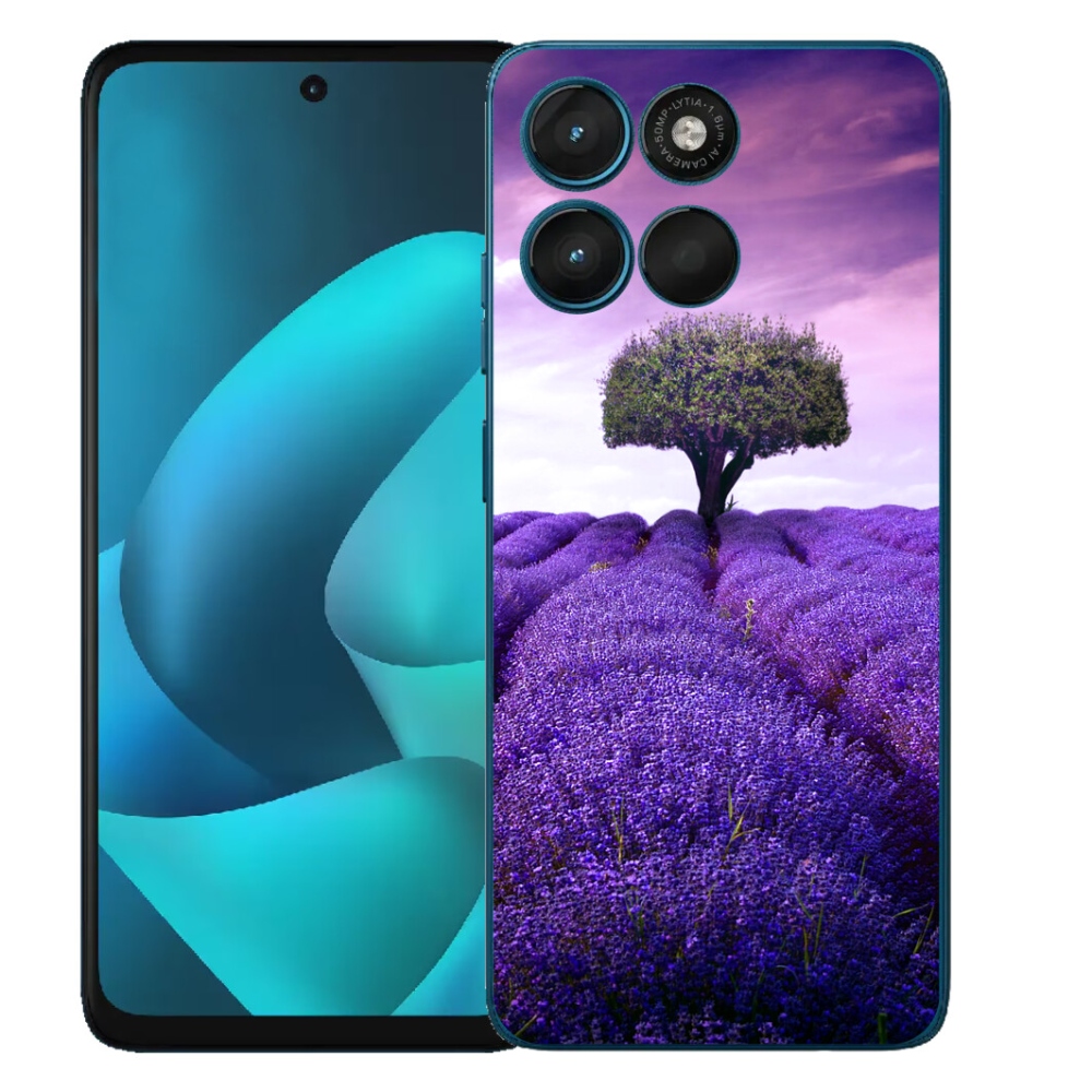 Gélový obal mmCase pre Motorola Moto G57 Power – levanduľová lúka