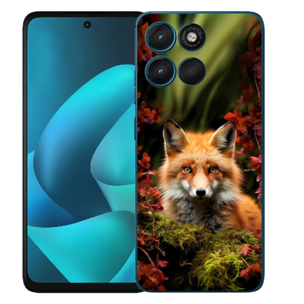 Gélový obal mmCase pre Motorola Moto G57 Power – líška v lese