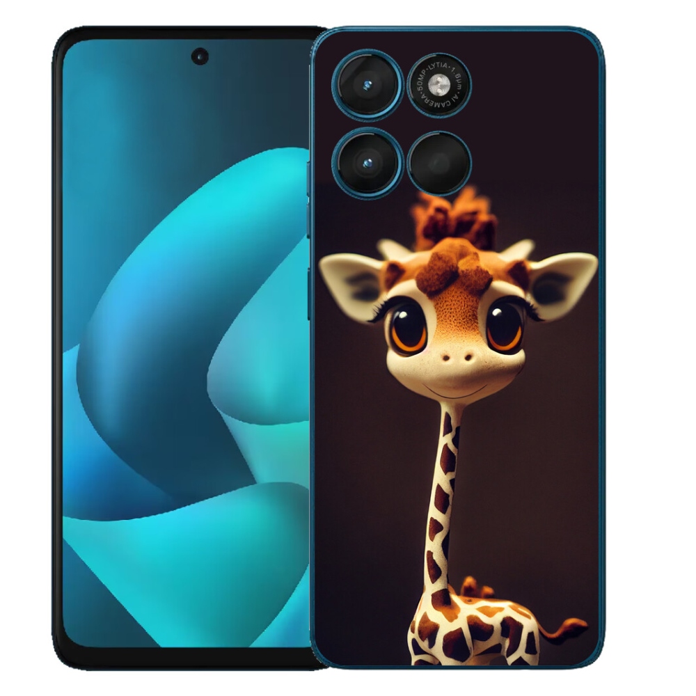Gélový obal mmCase pre Motorola Moto G57 Power – malá žirafa