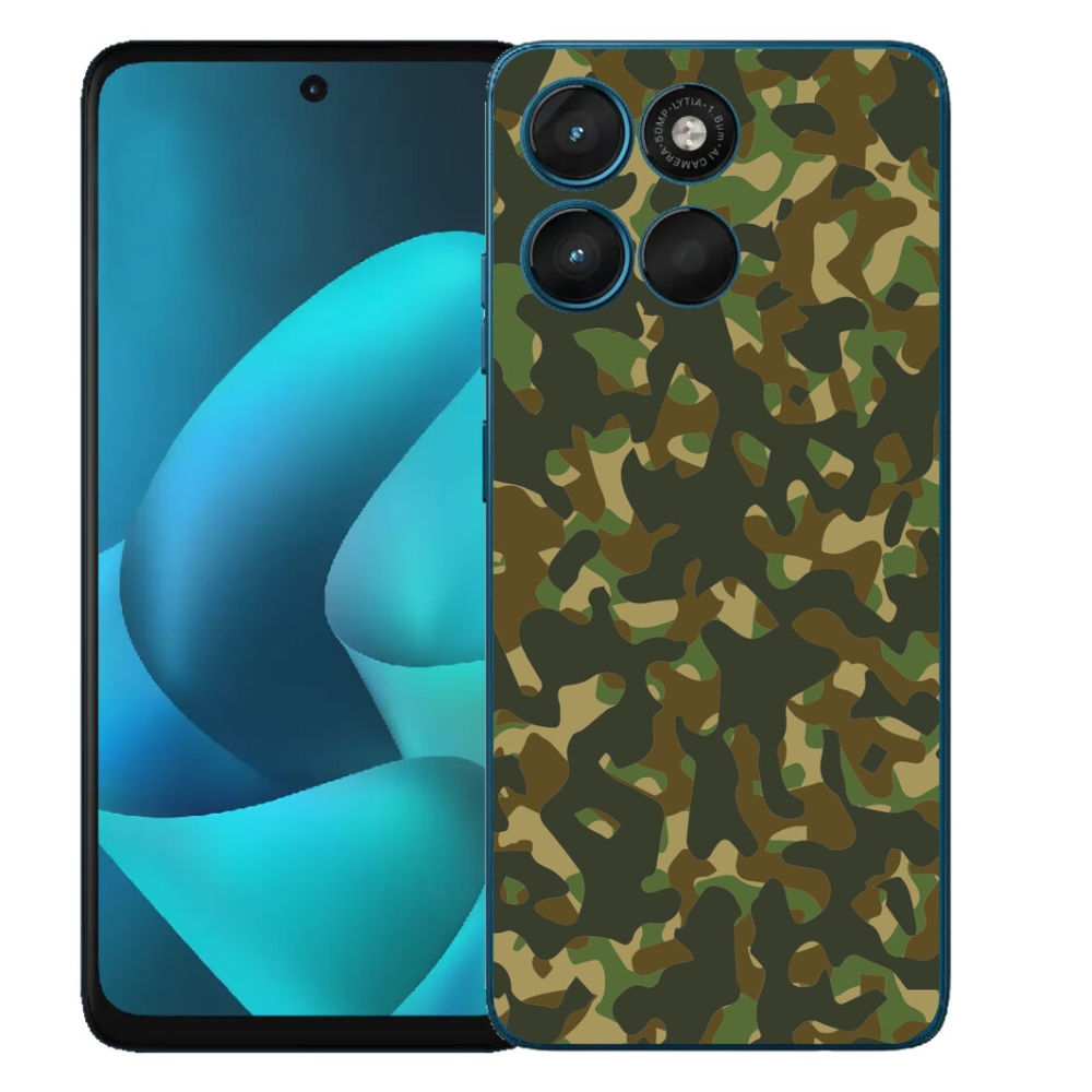 Gélový obal mmCase pre Motorola Moto G57 Power – maskovací vzor 1