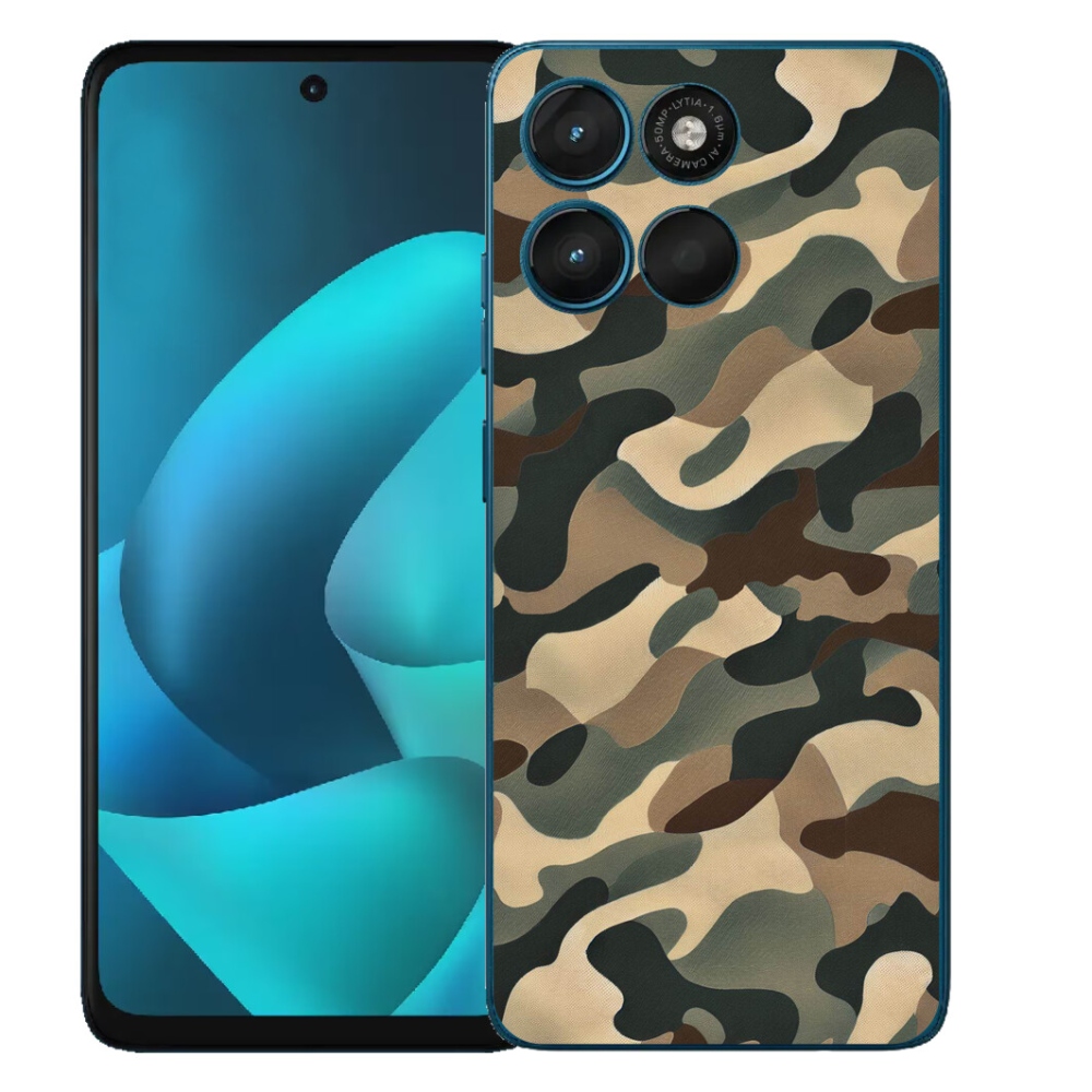 Gélový obal mmCase pre Motorola Moto G57 Power – maskovací vzor 11