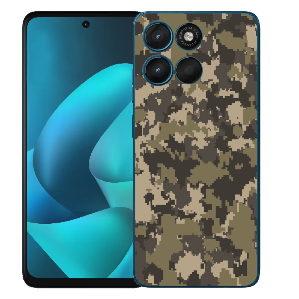 Gélový obal mmCase pre Motorola Moto G57 Power – maskovací vzor 12