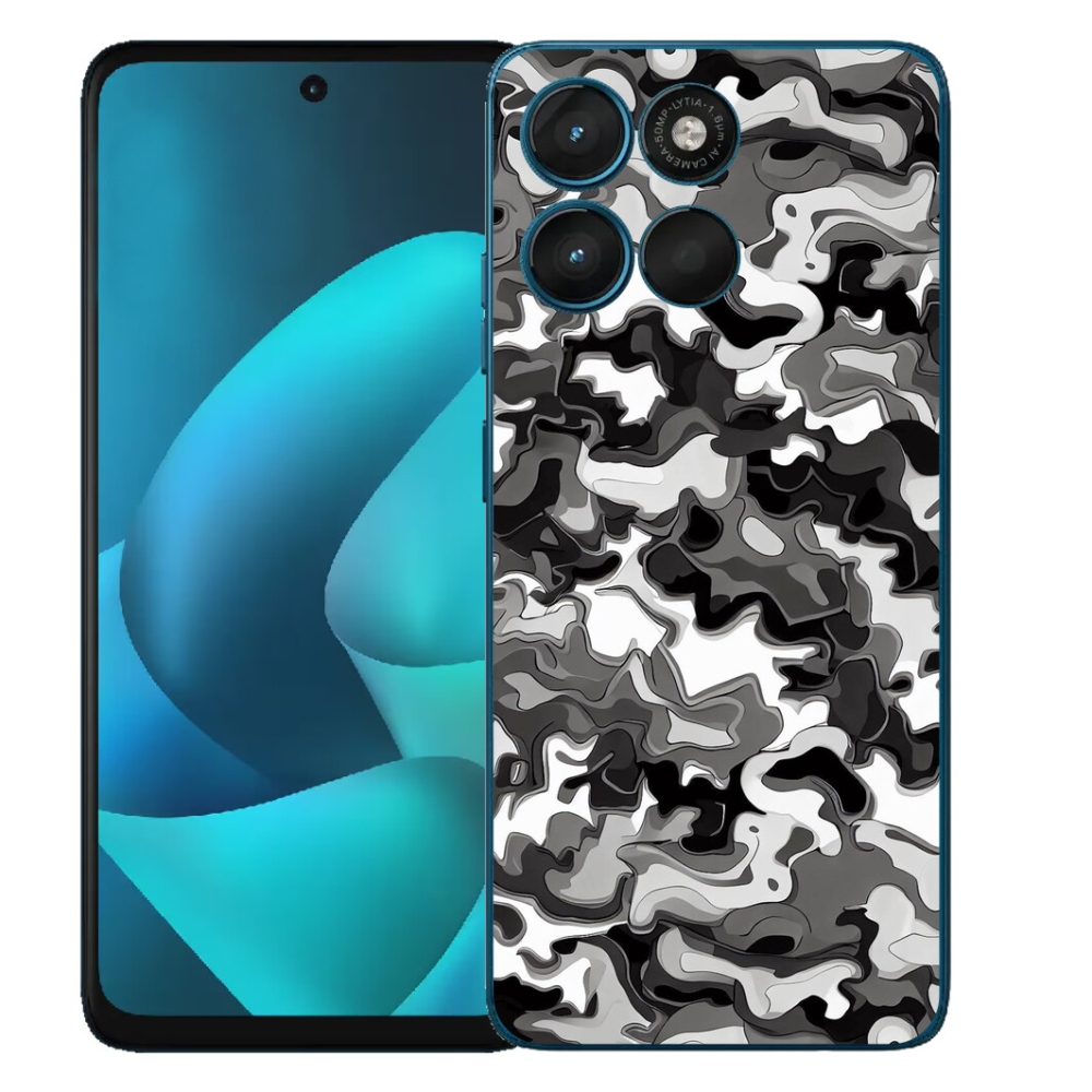 Gélový obal mmCase pre Motorola Moto G57 Power – maskovací vzor 3