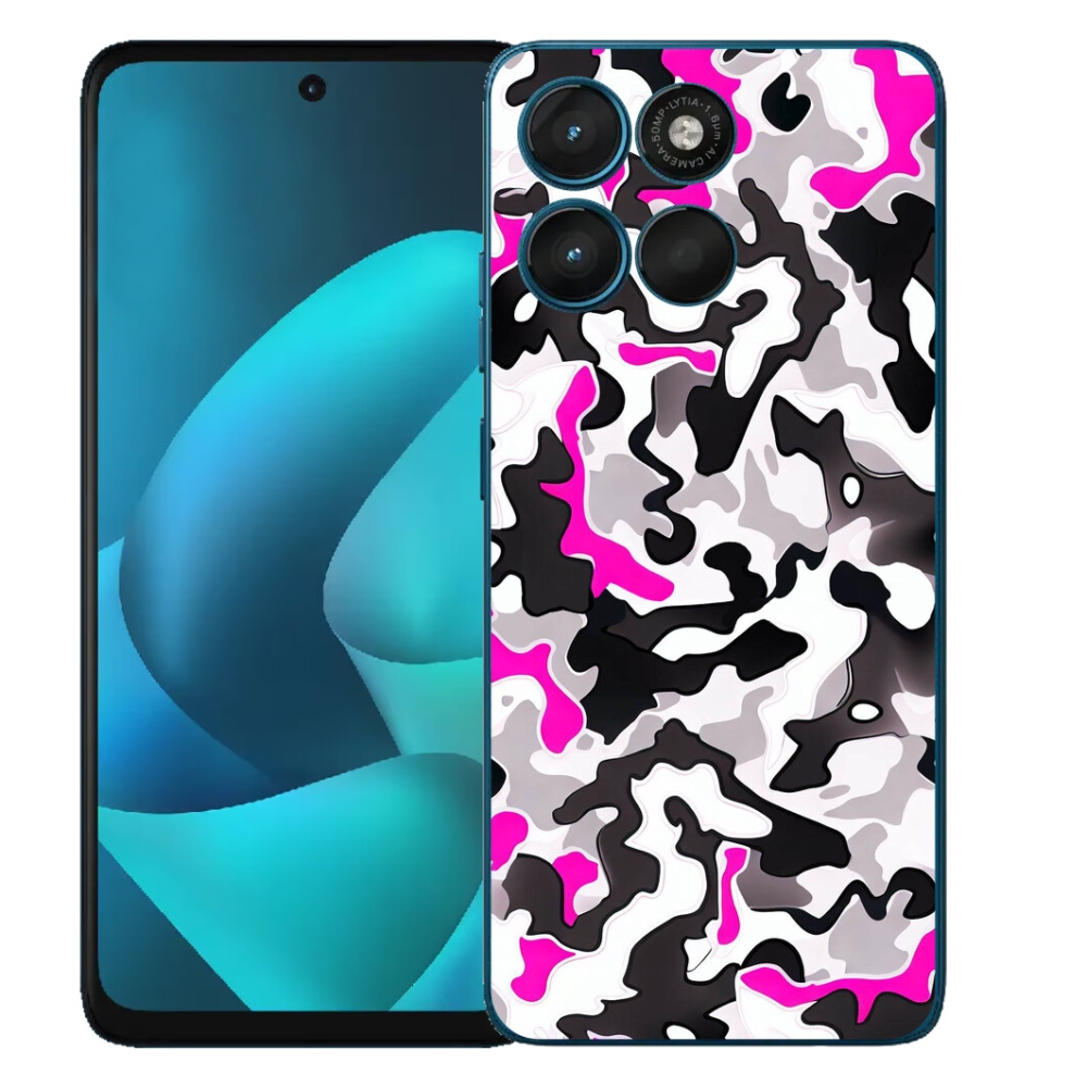 Gélový obal mmCase pre Motorola Moto G57 Power – maskovací vzor 5