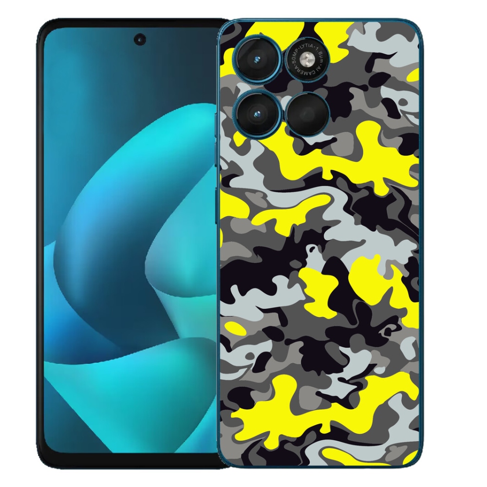 Gélový obal mmCase pre Motorola Moto G57 Power – maskovací vzor 6