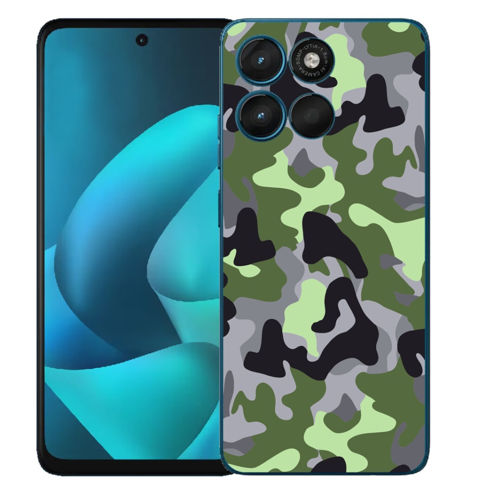 Gélový obal mmCase pre Motorola Moto G57 Power – maskovací vzor 7