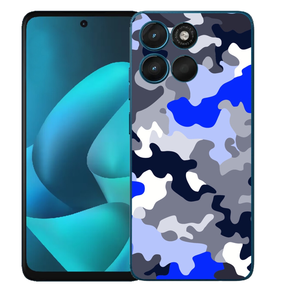 Gélový obal mmCase pre Motorola Moto G57 Power – maskovací vzor 8