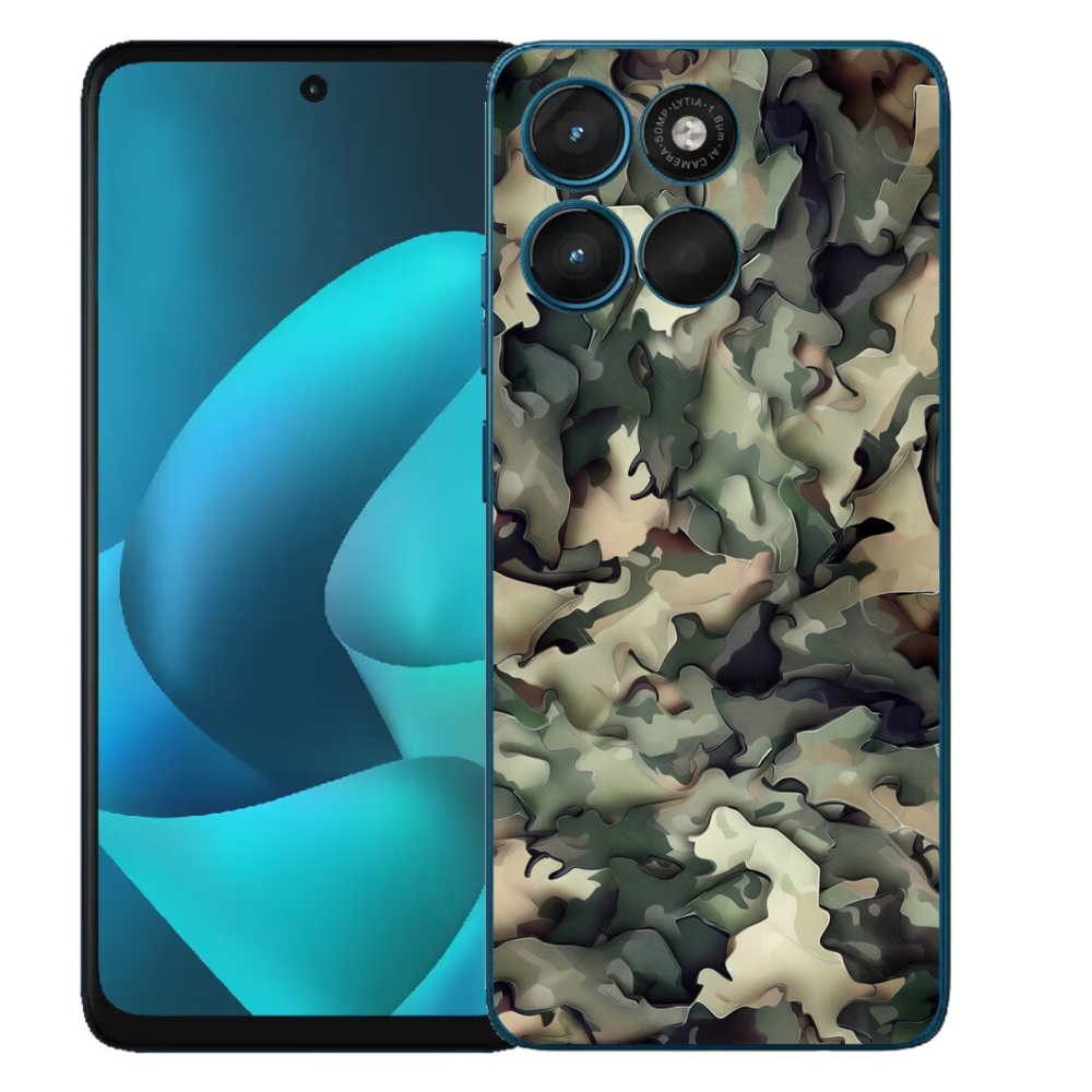 Gélový obal mmCase pre Motorola Moto G57 Power – maskovací vzor 9