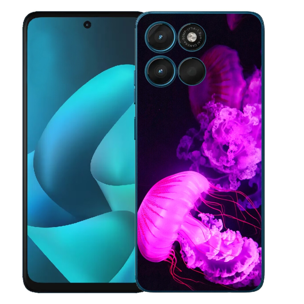 Gélový obal mmCase pre Motorola Moto G57 Power – medúza 1