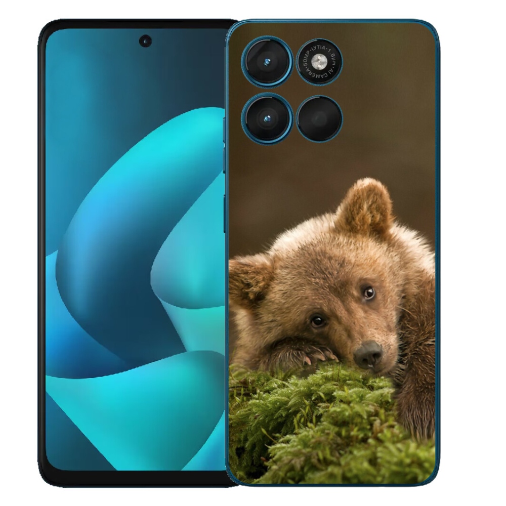 Gélový obal mmCase pre Motorola Moto G57 Power – medveď