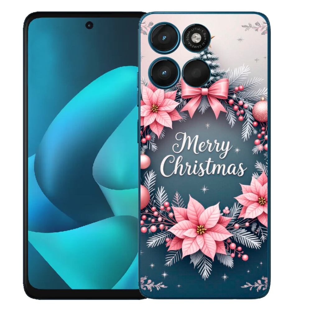 Gélový obal mmCase pre Motorola Moto G57 Power – veselé Vianoce