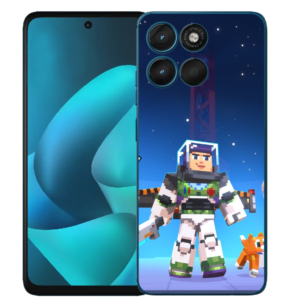 Gélový obal mmCase pre Motorola Moto G57 Power – Minecraft 2