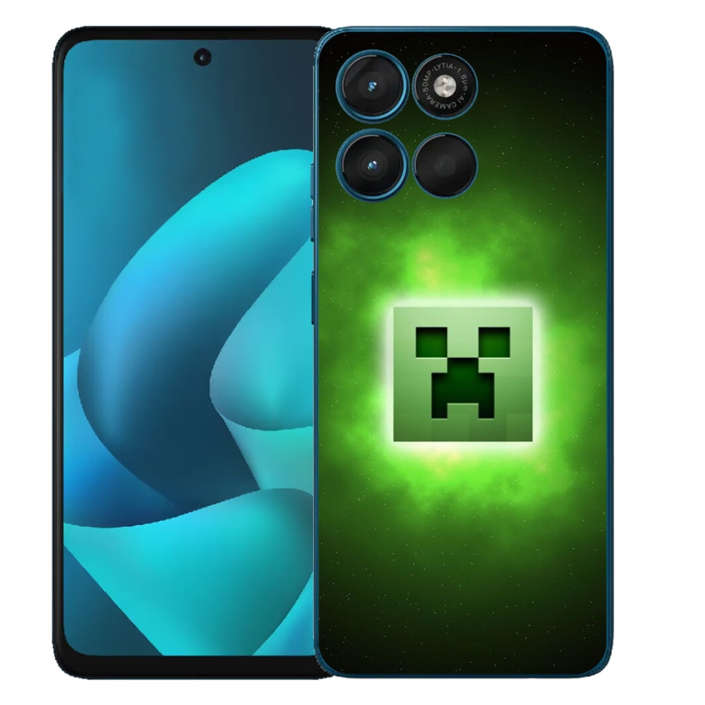 Gélový obal mmCase pre Motorola Moto G57 Power – Minecraft
