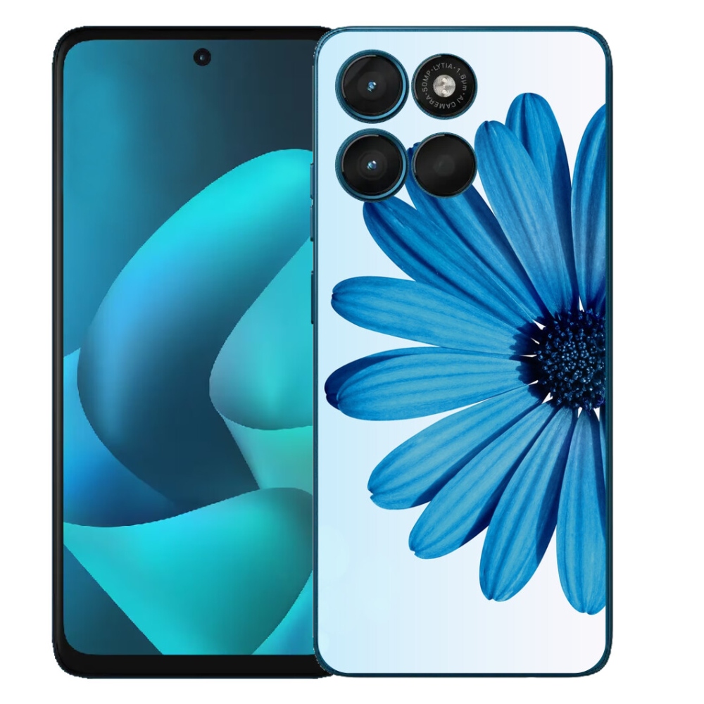 Gélový obal mmCase pre Motorola Moto G57 Power – modrá margarétka