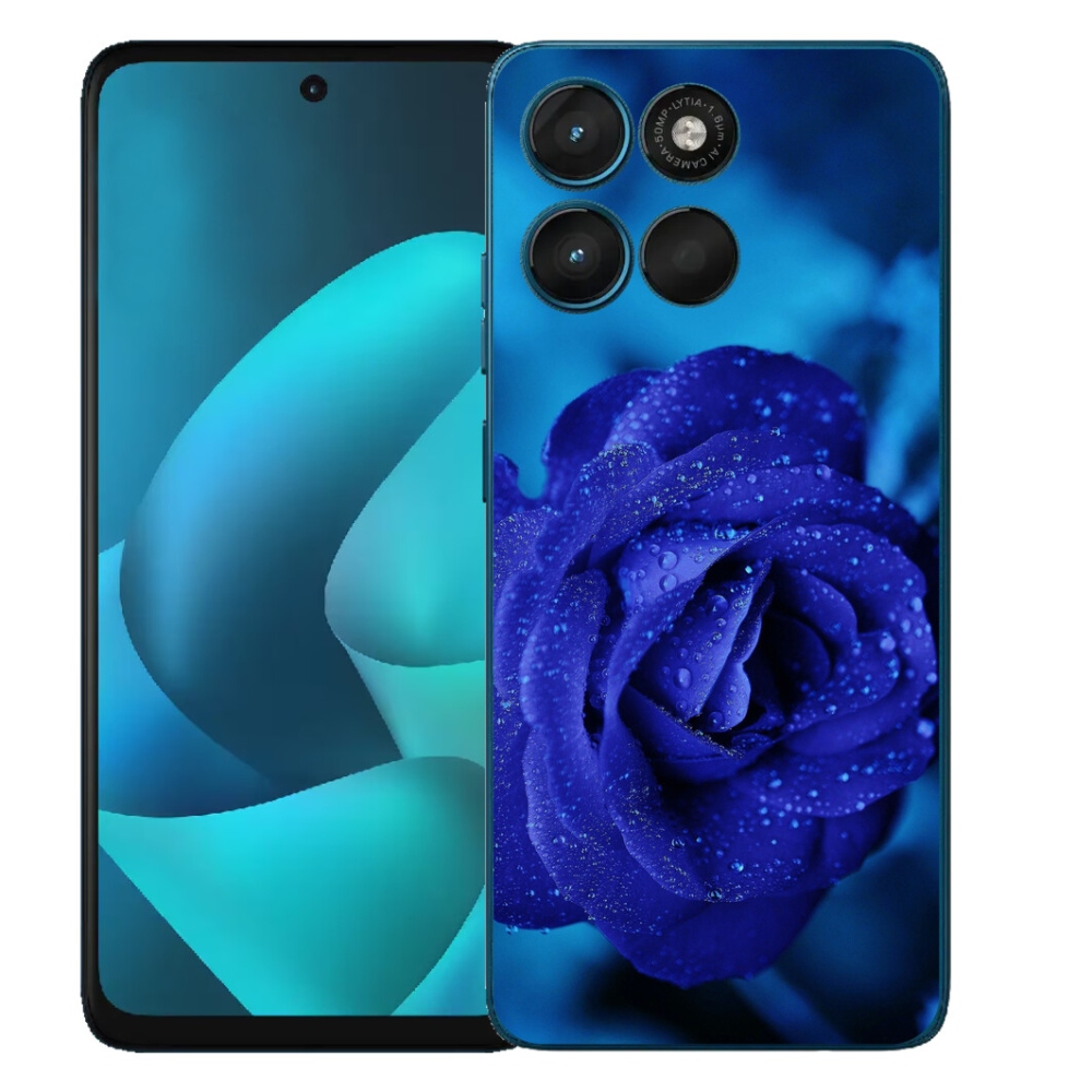Gélový obal mmCase pre Motorola Moto G57 Power – modrá ruža