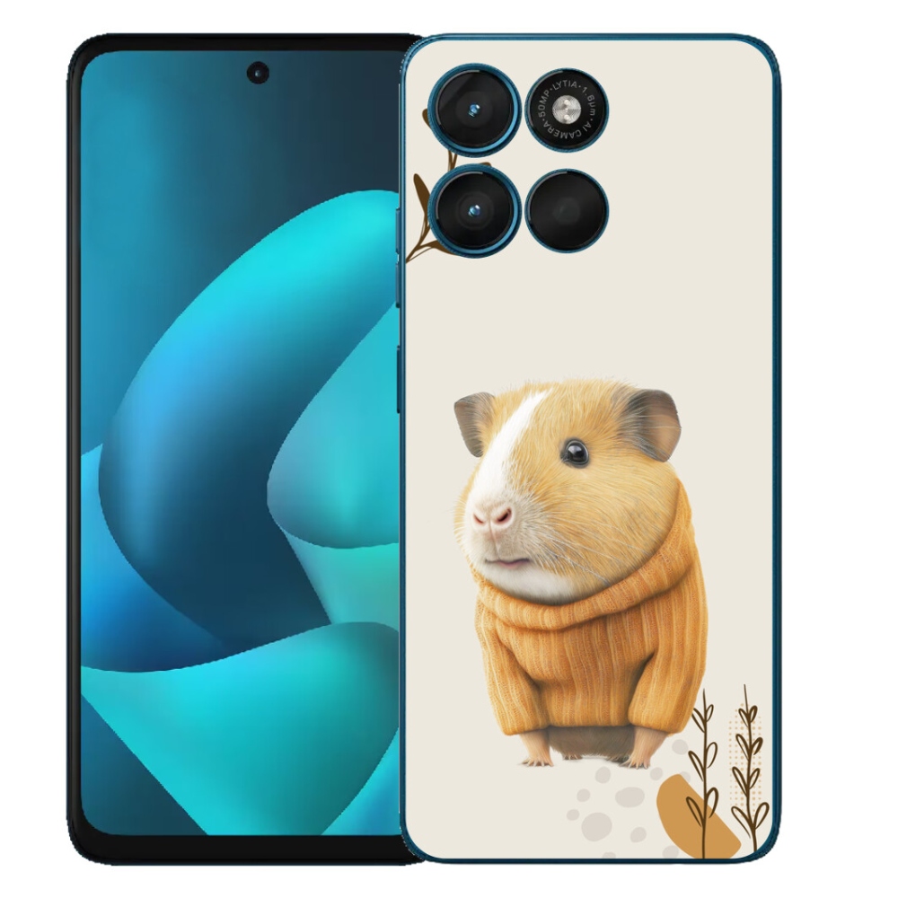 Gélový obal mmCase pre Motorola Moto G57 Power – morča v svetri