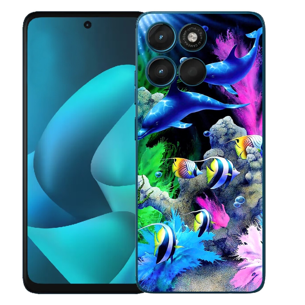 Gélový obal mmCase pre Motorola Moto G57 Power – morský svet