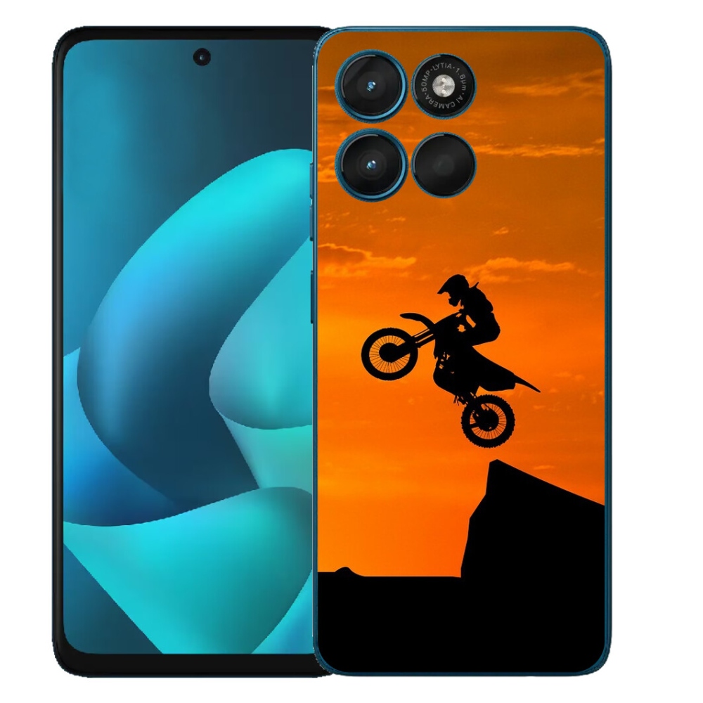 Gélový obal mmCase pre Motorola Moto G57 Power – motokros