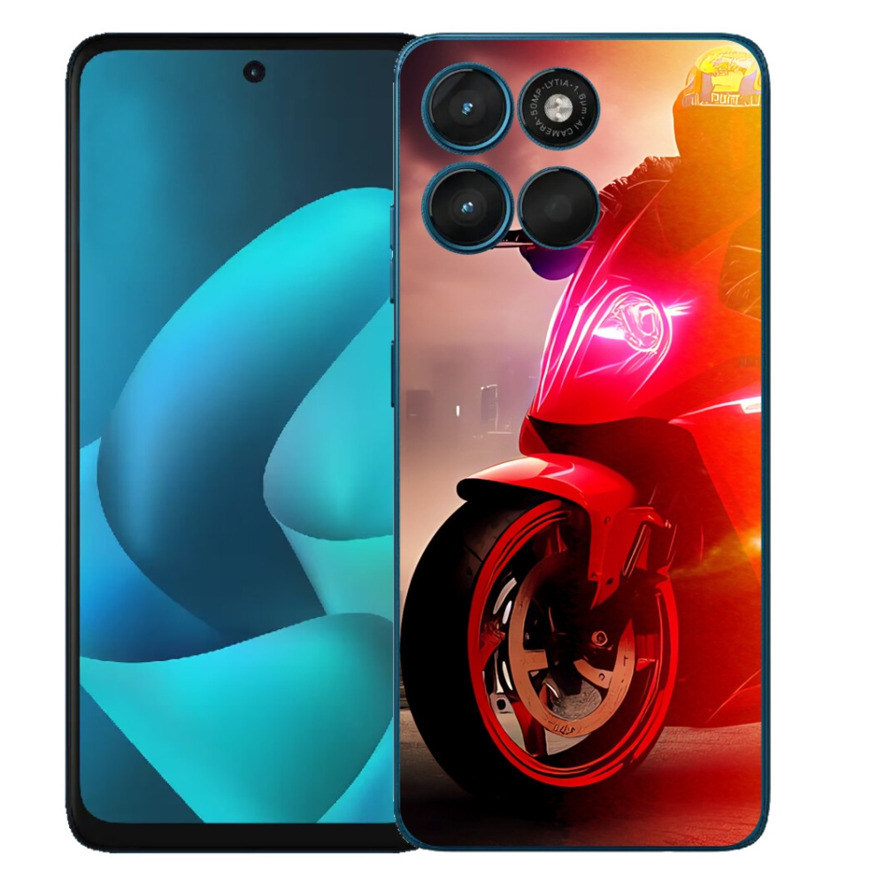 Gélový obal mmCase pre Motorola Moto G57 Power – motorkársky motív