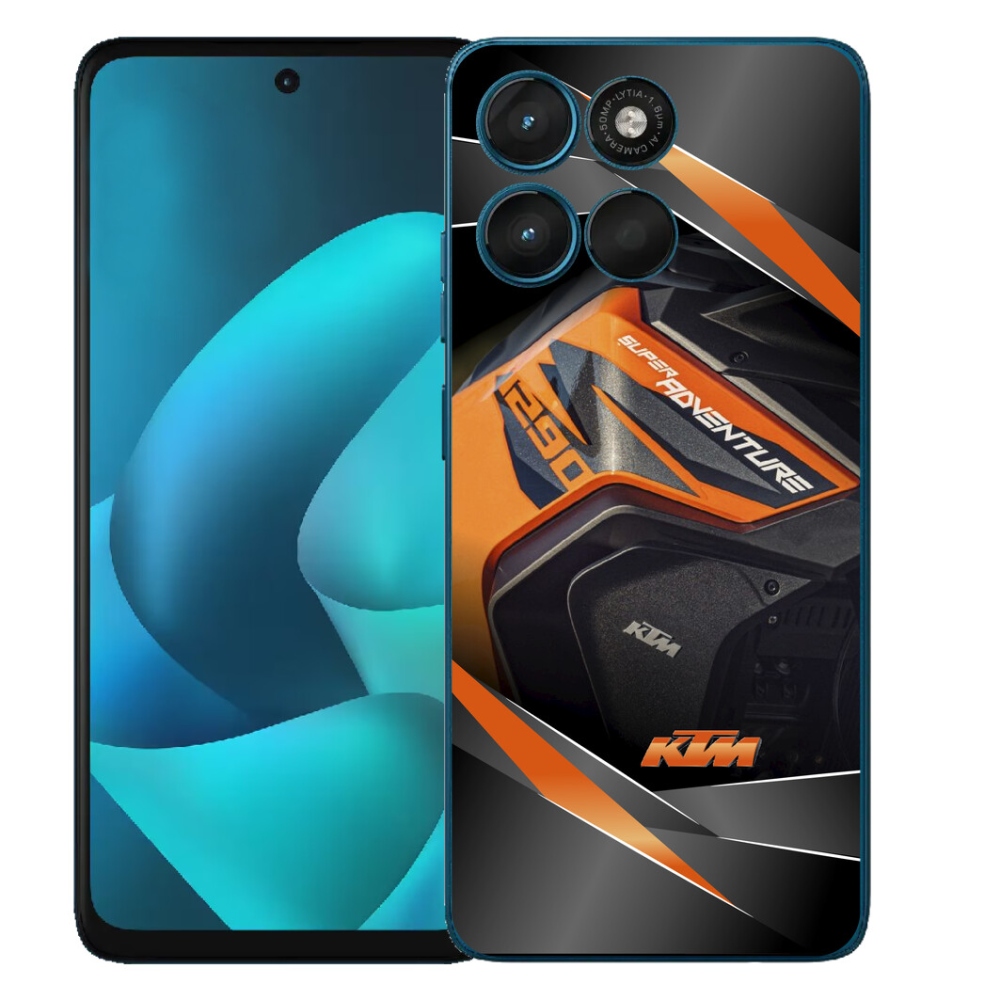 Gélový obal mmCase pre Motorola Moto G57 Power – motocykel KTM