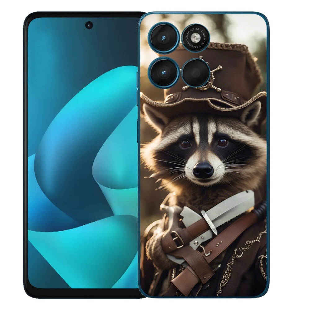 Gélový obal mmCase pre Motorola Moto G57 Power – mýval v uniforme