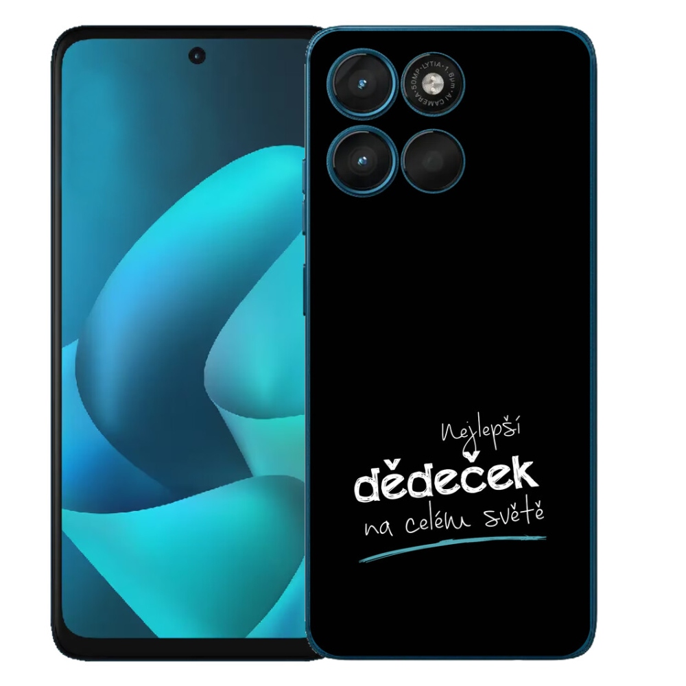 Gélové puzdro mmCase pre Motorola Moto G57 Power – najlepšie „dedko 3“ s čiernym pozadím