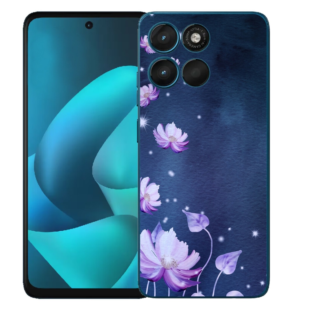 Gélový obal mmCase pre Motorola Moto G57 Power – padajúce kvety
