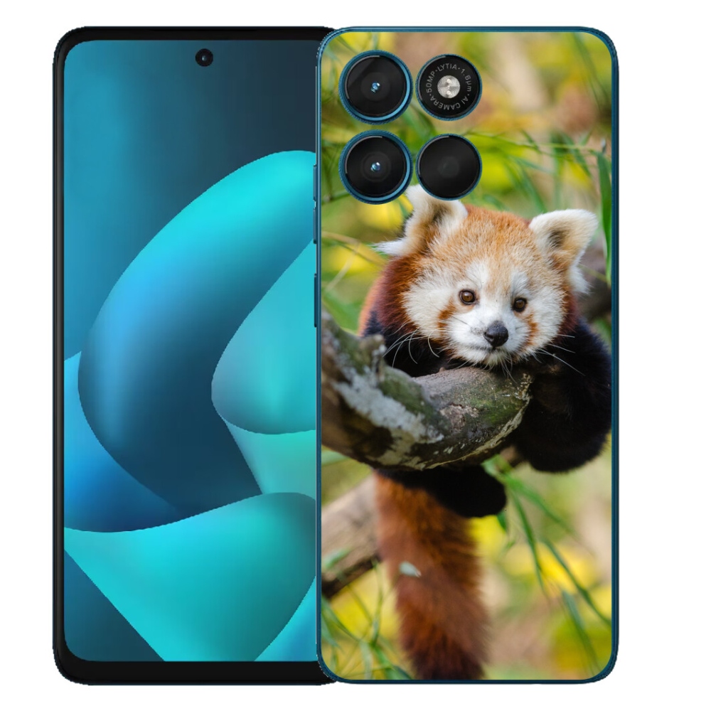 Gélový obal mmCase pre Motorola Moto G57 Power – červená panda