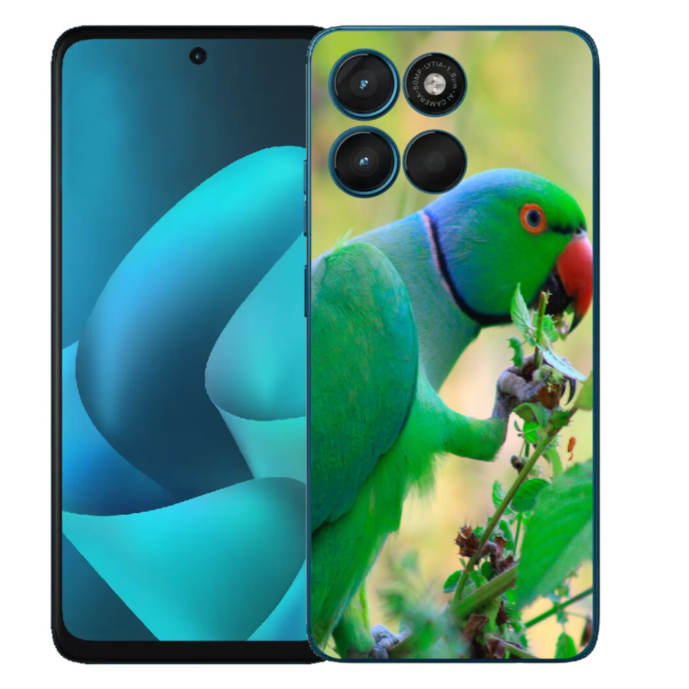 Gélový obal mmCase pre Motorola Moto G57 Power – papagáj alexandr