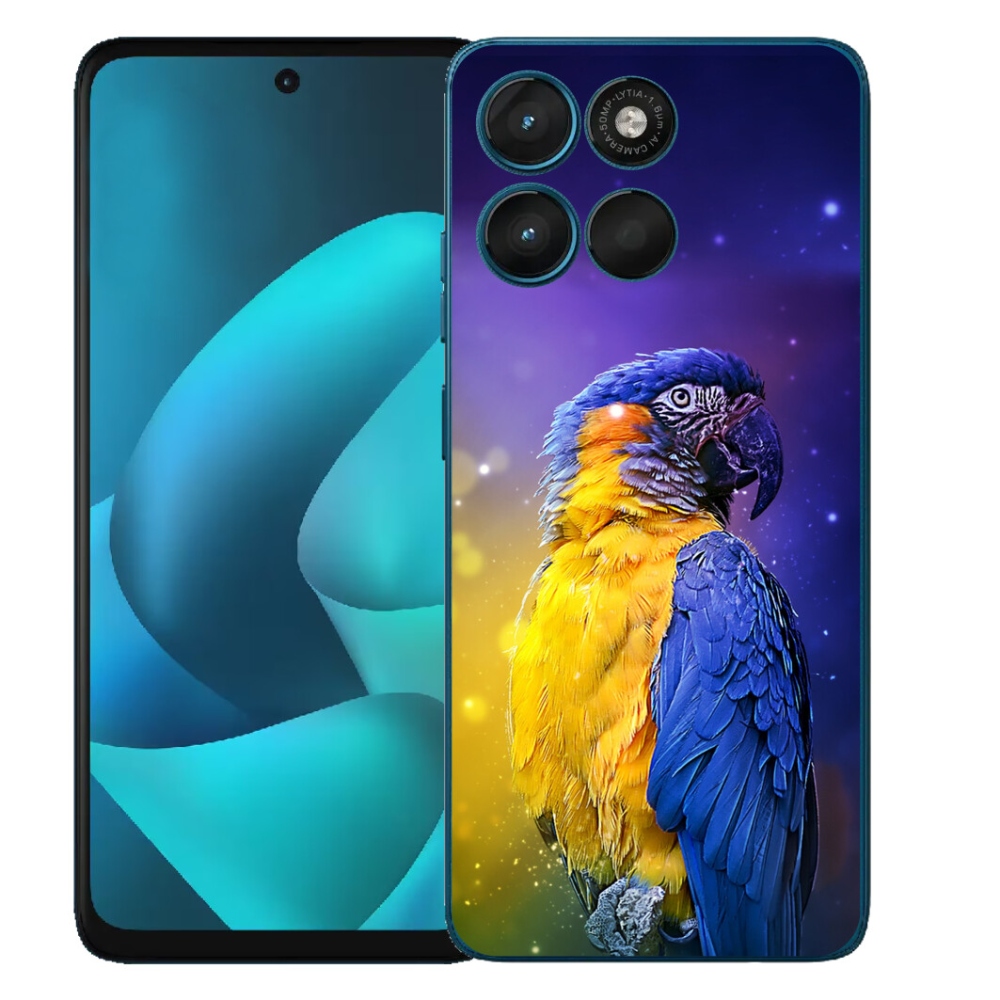 Gélový obal mmCase pre Motorola Moto G57 Power – papagáj ara 1