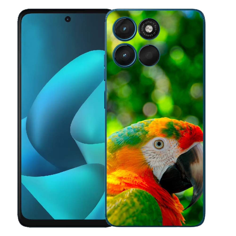 Gélový obal mmCase pre Motorola Moto G57 Power – papagáj ara 3