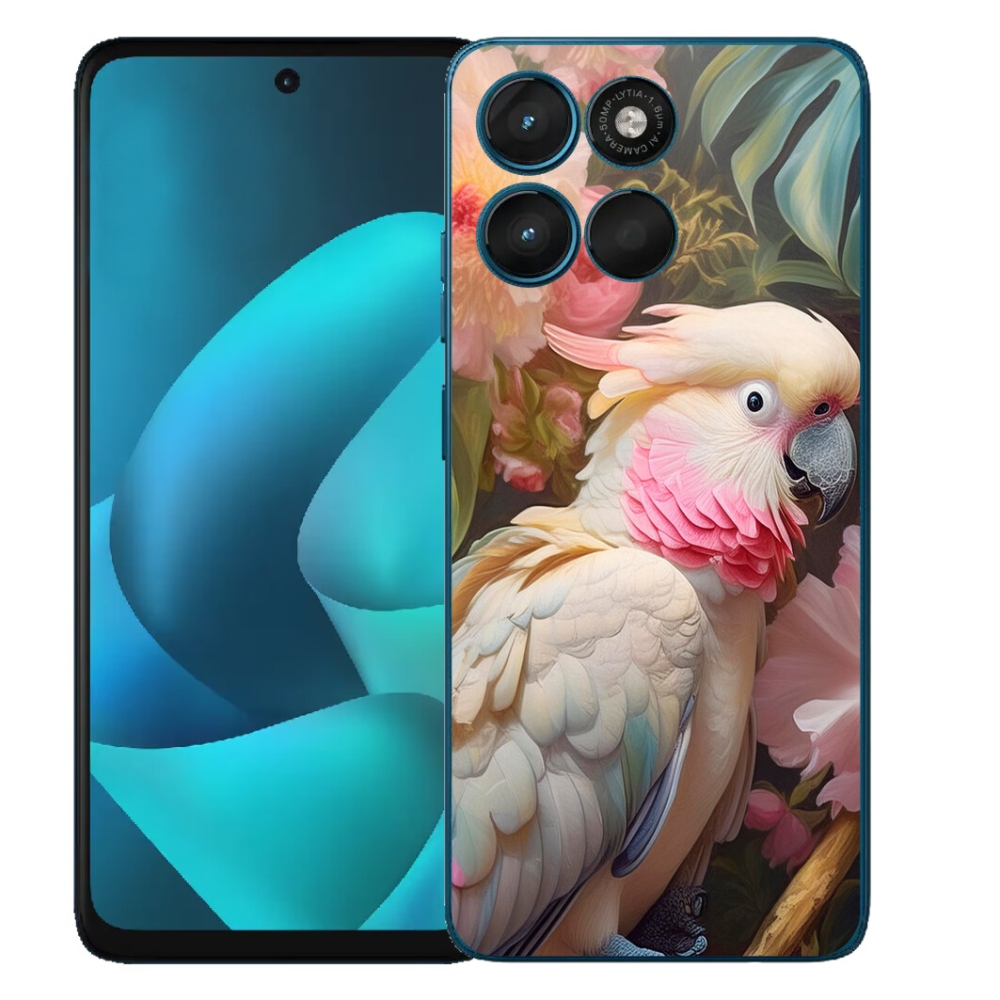 Gélový obal mmCase pre Motorola Moto G57 Power – ružový kakadu 2