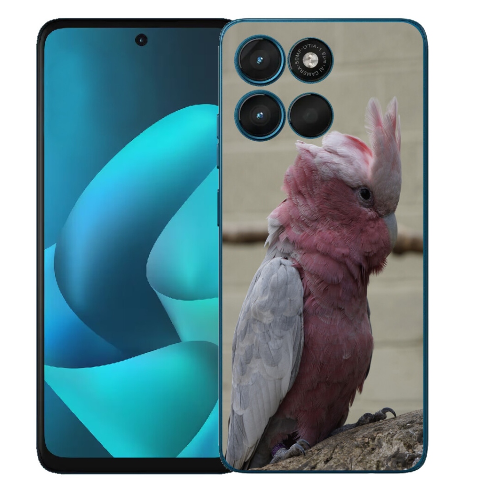 Gélový obal mmCase na Motorola Moto G57 Power – ružový kakadu