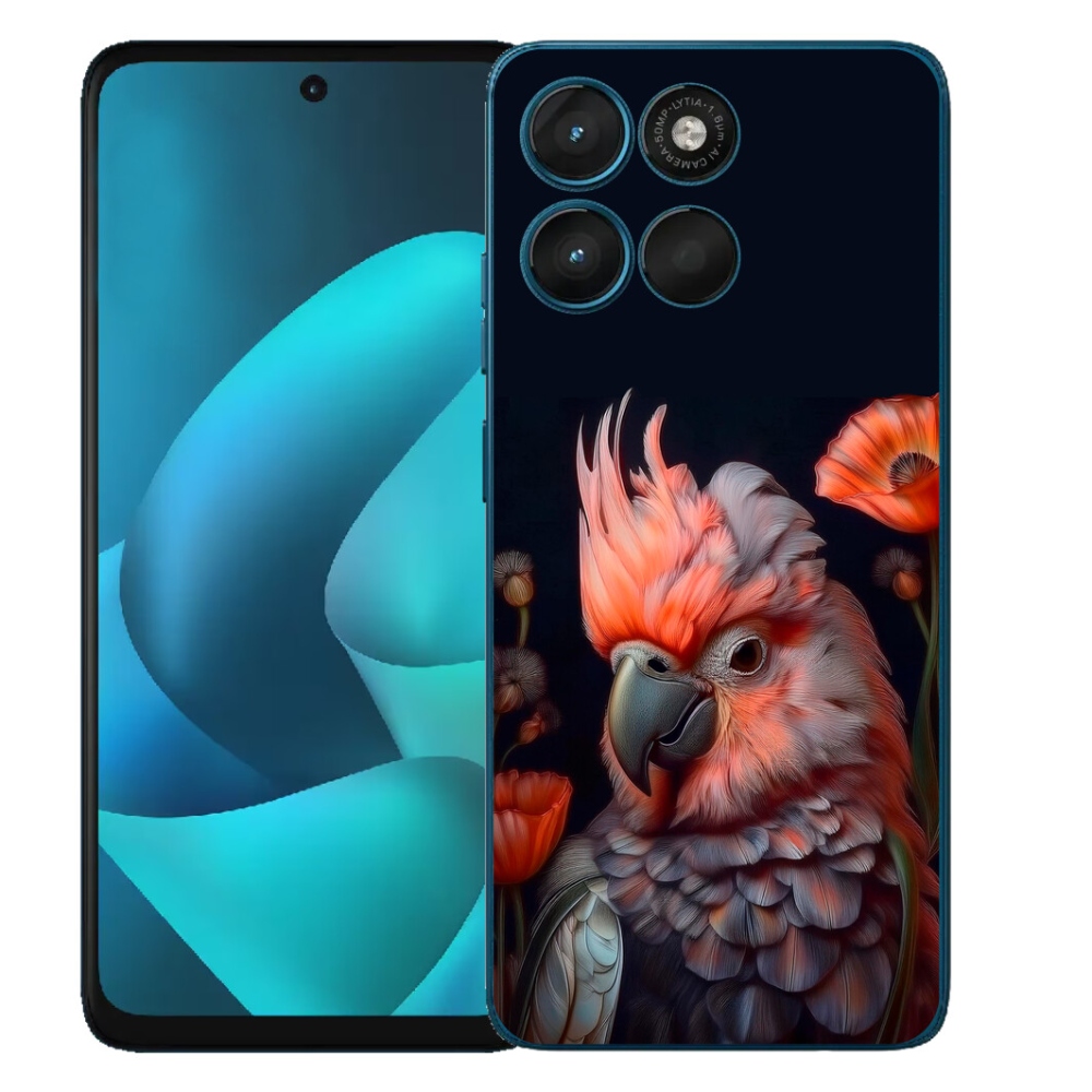 Gélový obal mmCase pre Motorola Moto G57 Power – kakadu v rôznych farbách