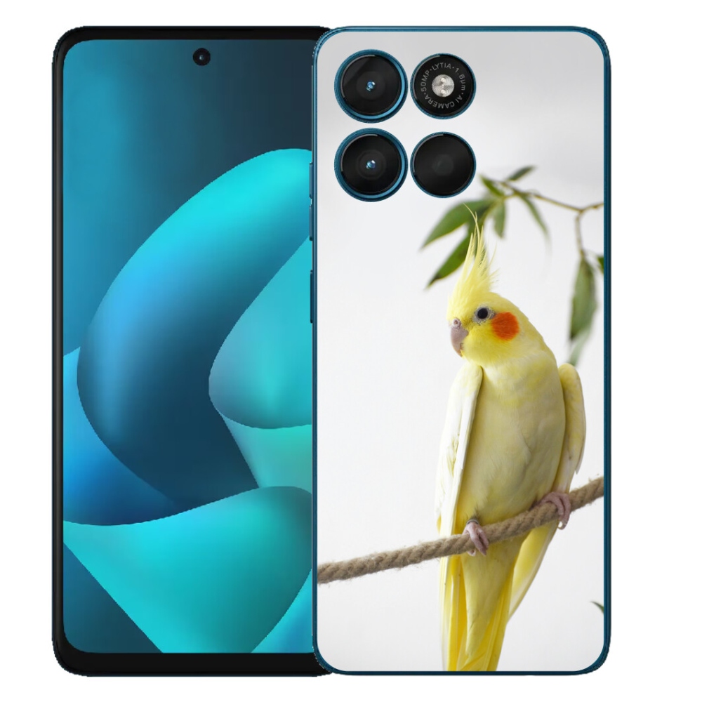 Gélový obal mmCase pre Motorola Moto G57 Power – papagáj korela chocholatá