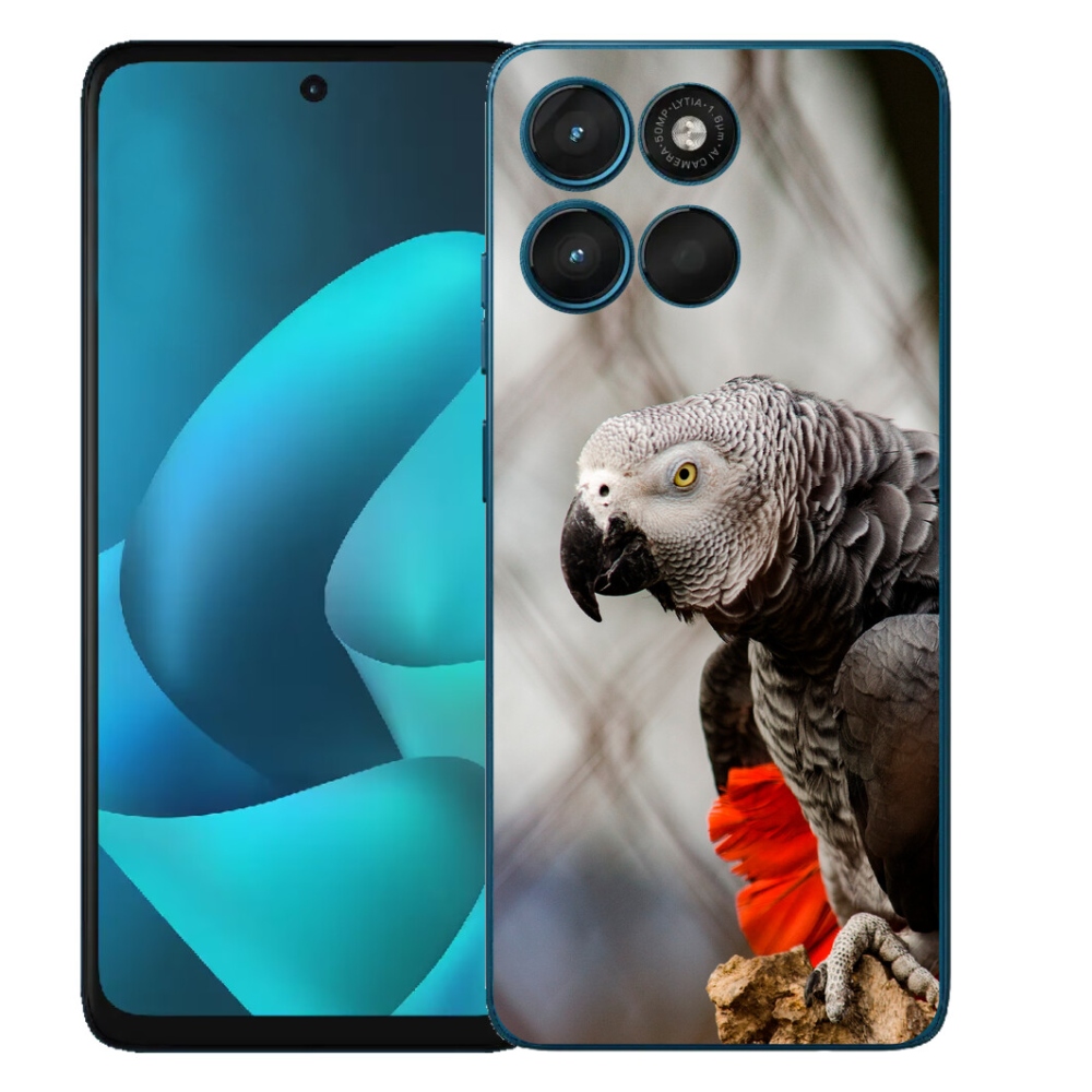 Gélový obal mmCase pre Motorola Moto G57 Power – papagáj žako 3