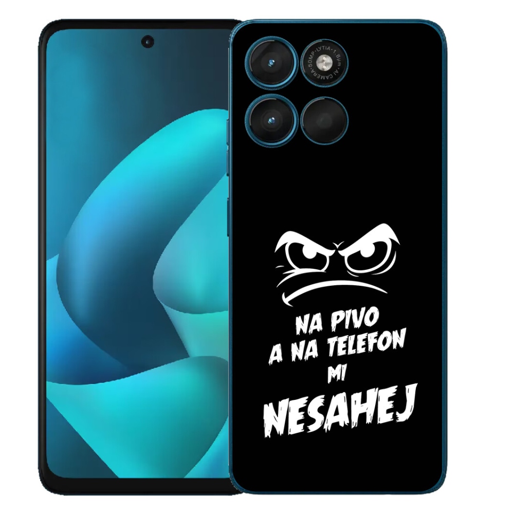 Gélový obal mmCase pre Motorola Moto G57 Power – motív piva 2, čierne pozadie