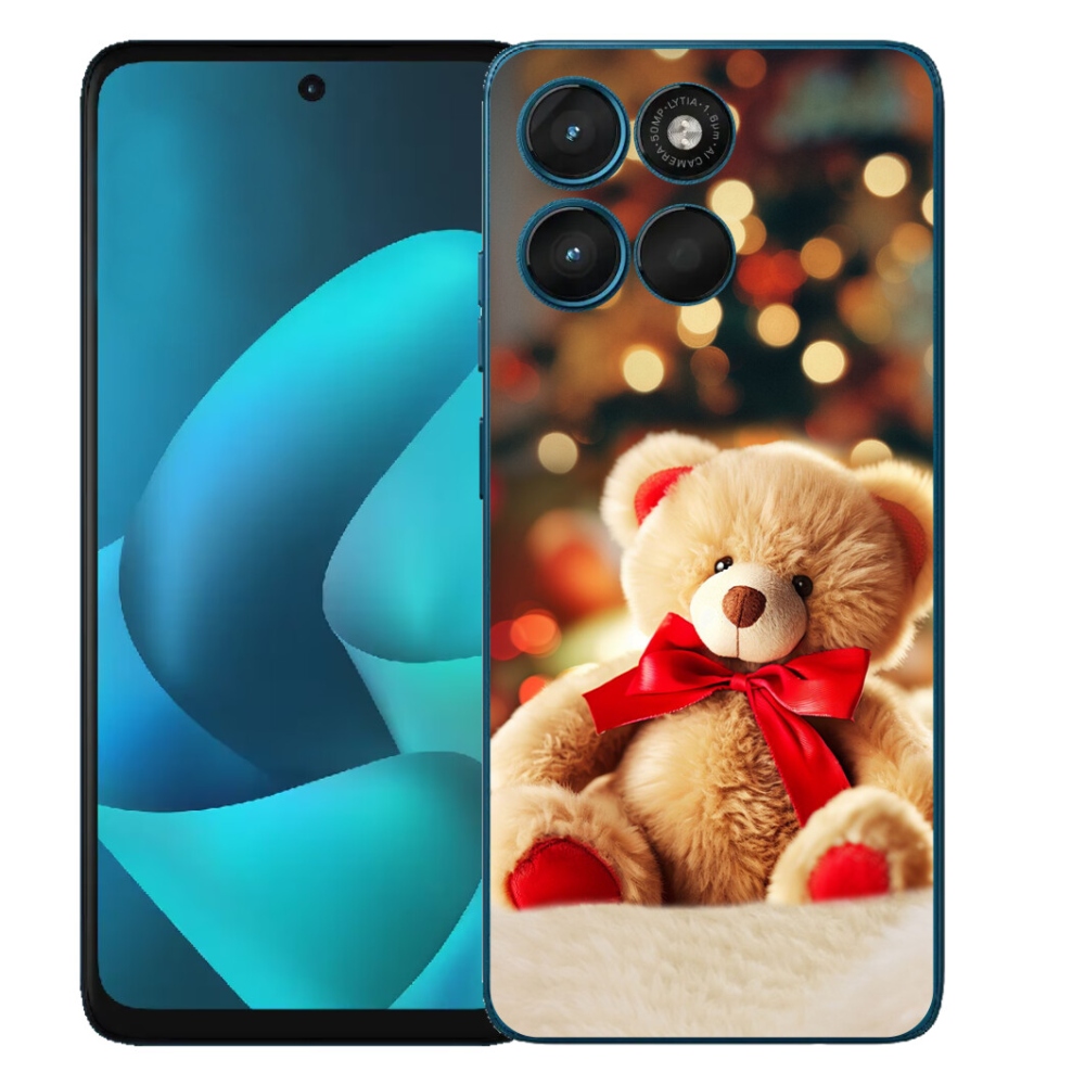 Gélový obal mmCase pre Motorola Moto G57 Power – plyšový medvedík