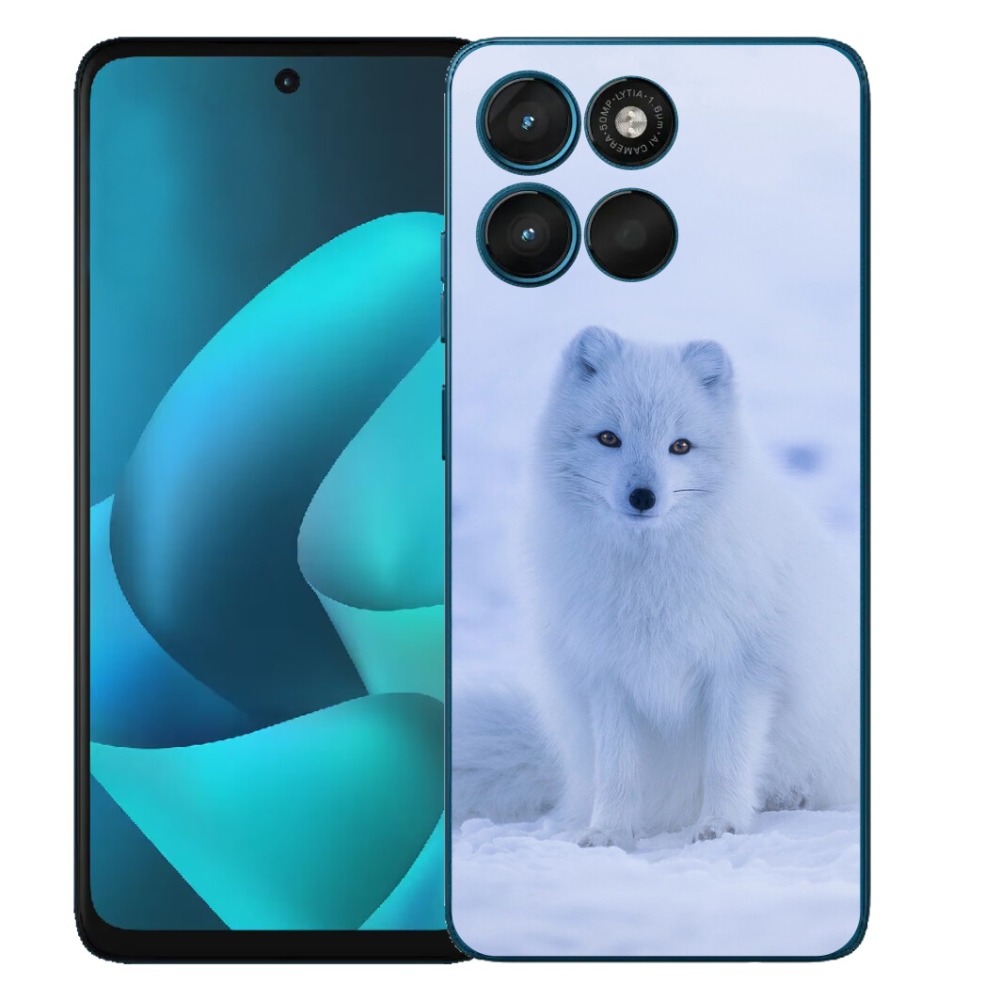 Gélový obal mmCase pre Motorola Moto G57 Power – polárna líška