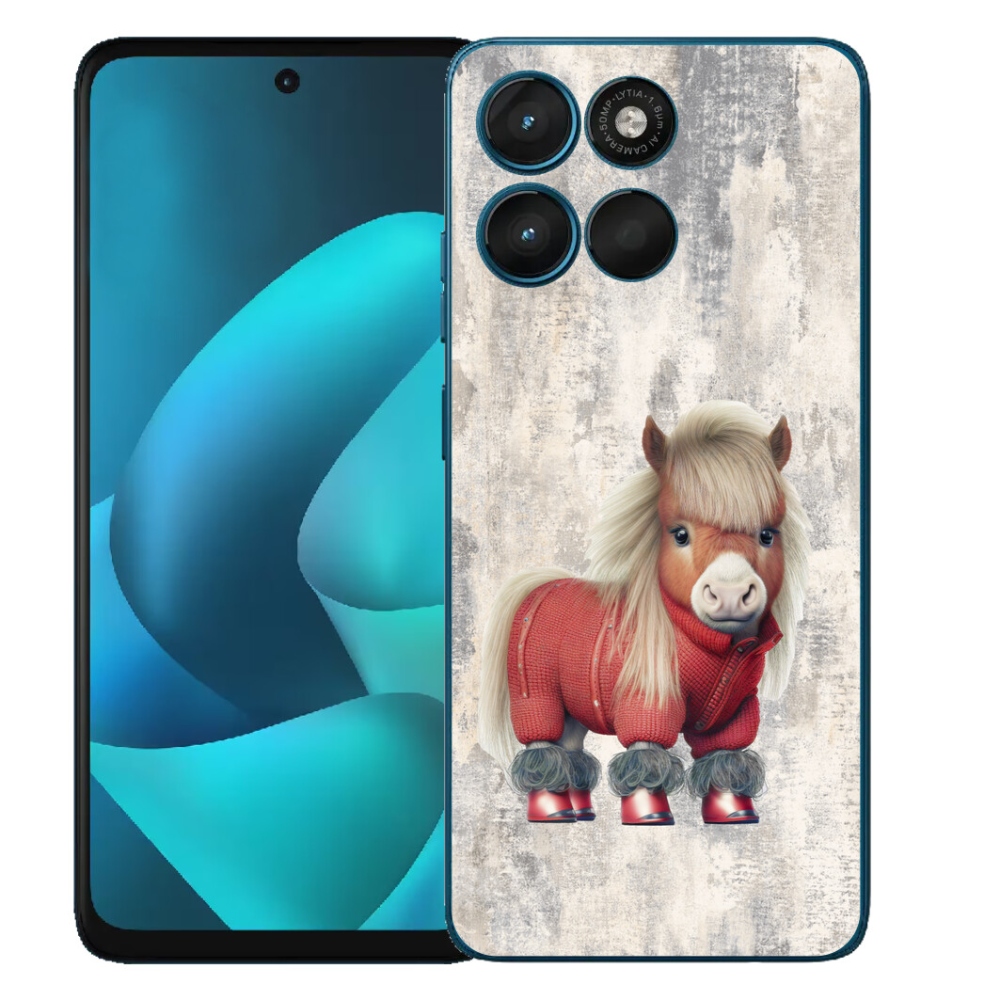 Gélový obal mmCase pre Motorola Moto G57 Power – poník v svetri